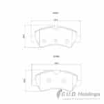 KBC Brake Pads (Rear) for Ford Tourneo, Transit