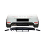 VW Polo 7 TSI/New Vivo Maxton Style Rear Bumper Diffuser Gloss Black 15+