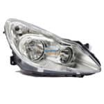Opel Corsa Headlight Chrome W/Socket Right 07-11