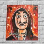 La Casa De Papel (Money Heist) Inspired Art Piece - Image 5