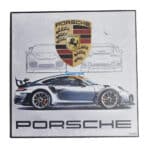 Automotive Art Board Porsche GT2RS (Small Square)