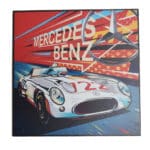 Automotive Art Board Mercedes Benz (Small Square)