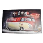 Automotive Art Board Vintage Coca-Cola VW Bus