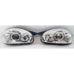 Opel Corsa Lite Headlight Set Chrome With LED 95+