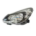 Opel Corsa Essentia Headlight Black W/Socket Left 11-15 - Image 2