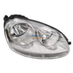 VW Jetta 5 / Golf 5 Headlight With Motor Electric Chrome Right 06-10