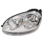 VW Jetta 5 / Golf 5 Headlight With Motor Electric Chrome Left 06-10