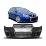 VW Golf 5 R32 Style Front Bumper Complete With Grilles (Silver) 04-08
