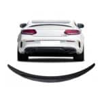 Mercedes C-Class W205 AMG Style Boot Spoiler Gloss Black 15-21 (FITS COUPE ONLY)