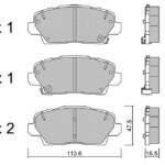 Metelli Brake Pads (Front) for Kia Picanto 2017+