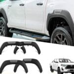 Toyota Hilux Fender Arch Kit Matt Black Raider OE Style 2020+