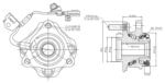 Toyota Etios Cross Front Wheel Hub + Bearing + ABS Left (125mm Flange) 12-20 - Image 3