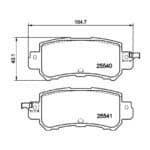 Fremax Brake Pad Set - Rear For Mazda 2 /CX3 / CX5 FBP1878 (D4163)