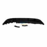 VW Polo 8 Rear Bumper Diffuser Gloss Black AK Style 18-22 - Image 3