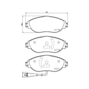 Stone Brake Pad Set Front SP88500