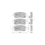 Metelli Brake Pad Set Front 22-0793-1