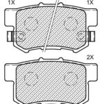 Stone Brake Pad Set Rear SP19120