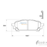 Stone Brake Pad Set Rear SP37220