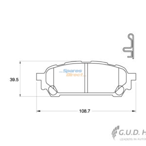 Stone Brake Pad Set Rear SP37220