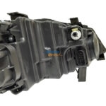 VW Polo 6 Hatchback / Sedan Single Beam Headlight With Motor Black Left 10-16 - Image 3