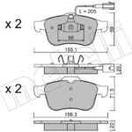 Stone Brake Pad Set Front SP86760