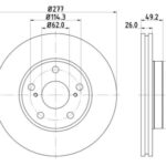 Stone Brake Pad Set Front BR14744