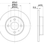 Stone Brake Disc Rear - Solid BR13938