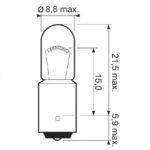 Valeo Bulb - T4W Indicator Bulb 12v 4w (Each)