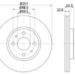 Stone Brake Disc Set Front - Vented BR13568