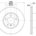 Stone Brake Disc Front - Vented BR12112
