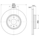 Stone Brake Disc Front BR12064