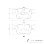 Stone Brake Pad Set Front SP98510