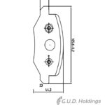 Stone Brake Pad Set Rear SP97450