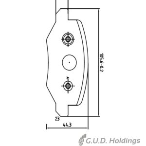 Stone Brake Pad Set Rear SP97450