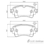 Stone Brake Pad Set Rear SP92340