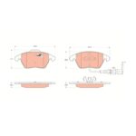 TRW Brake Pad Set, Disc Brake GDB1550