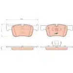 TRW Brake Pad Set, Disc Brake - Front GDB1934