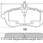 Stone Brake Pad Set Front SP24306