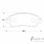 Stone Brake pad Set Front SP10850