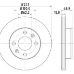 Stone Brake Disc Front - Vented 241x18/48.8 - BR13054