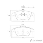 Stone Brake Pad Set Front SP80900