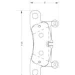 Stone Brake Pad Set Rear w/o Sensor SP88480