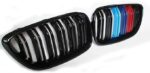 BMW F22 2 Series Dual Slat with Stripes Kidney Grilles 14-16 - Image 2