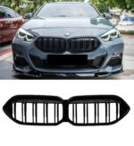 BMW F44 2 Series Gran Coupe Kidney Grilles Gloss Black Dual Slat 19-24 - Image 2