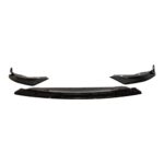 BMW G20 3 Series LCI M-Perf Style Front Bumper Spoiler 3pc Gloss Black 23-25 - Image 3