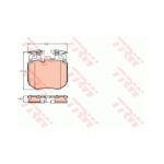 TRW Brake Pad Set, Disc Brake - GDB2147