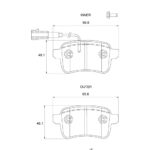 Stone Brake Pad Set Rear SP86160