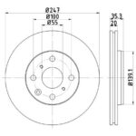 Stone Brake Disc Front BR12316