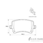 TRW Brake Pad Set, Disc Brake - GDB1622